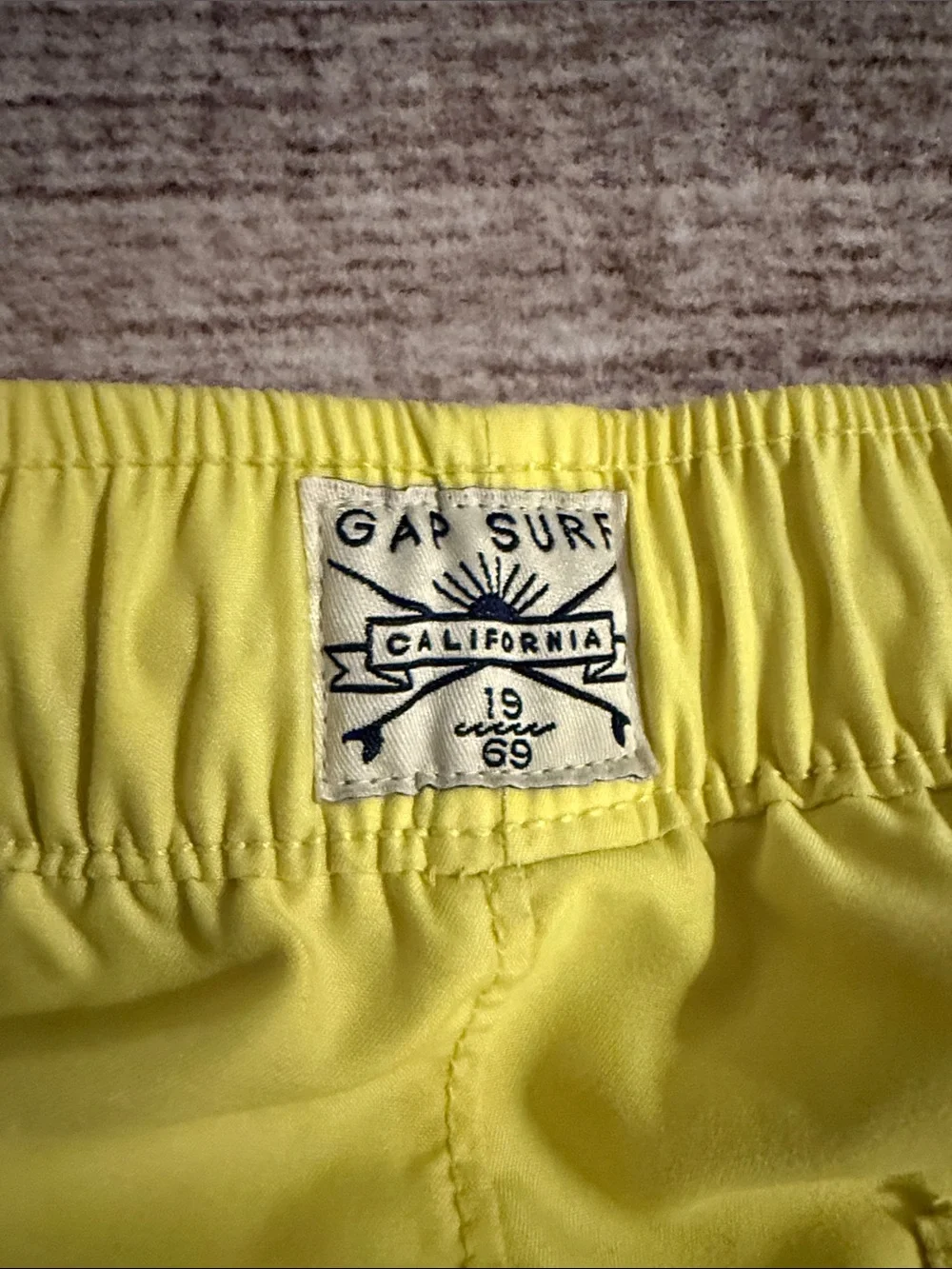 GAP Bright Yellow Kids Swim Trunks